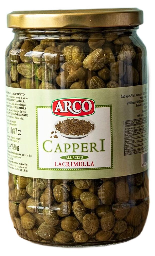 Câpres au vinaigre, sans tige, 700 g, marque Arco Image du produit 