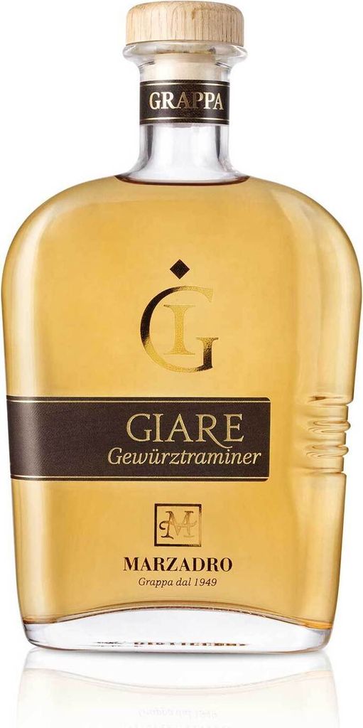 Marzadro GIARE Grappa Gewürztraminer 41% Vol. 0,7l Produktbild 