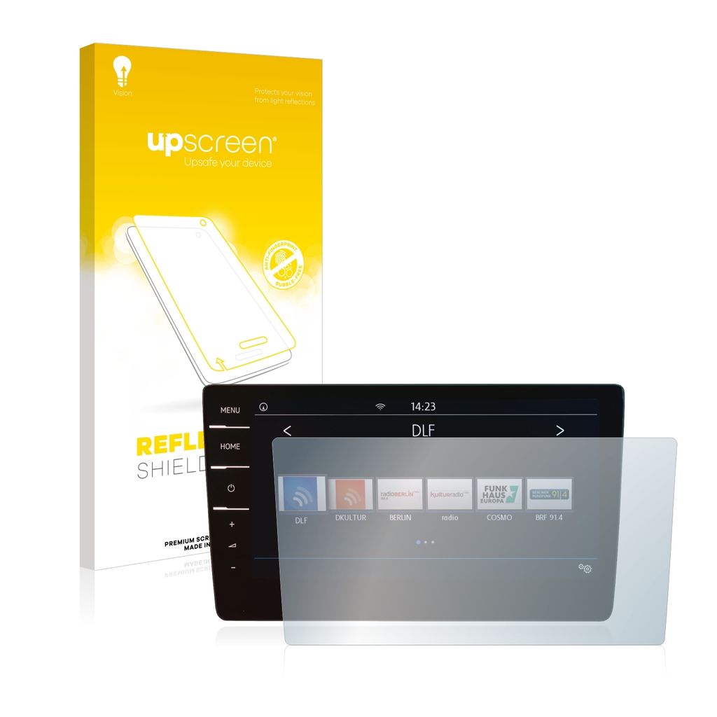 upscreen Schutzfolie für Volkswagen Arteon Shooting Brake TDI 2020 Discover Pro 9.2" 2020 Displayschutz Displayschutzfolie Folie Matt Entspiegelun...