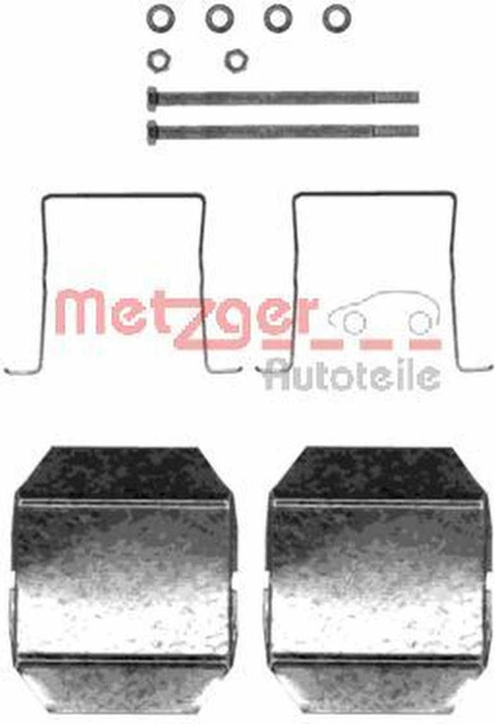 METZGER 109-1237 Zubehörsatz Scheibenbremsbelag Hinten für CITROËN C5 II Break (RE) C5 II (RC) C5 I (DC) C5 I Break (DE) CX II CX I Break (MA)