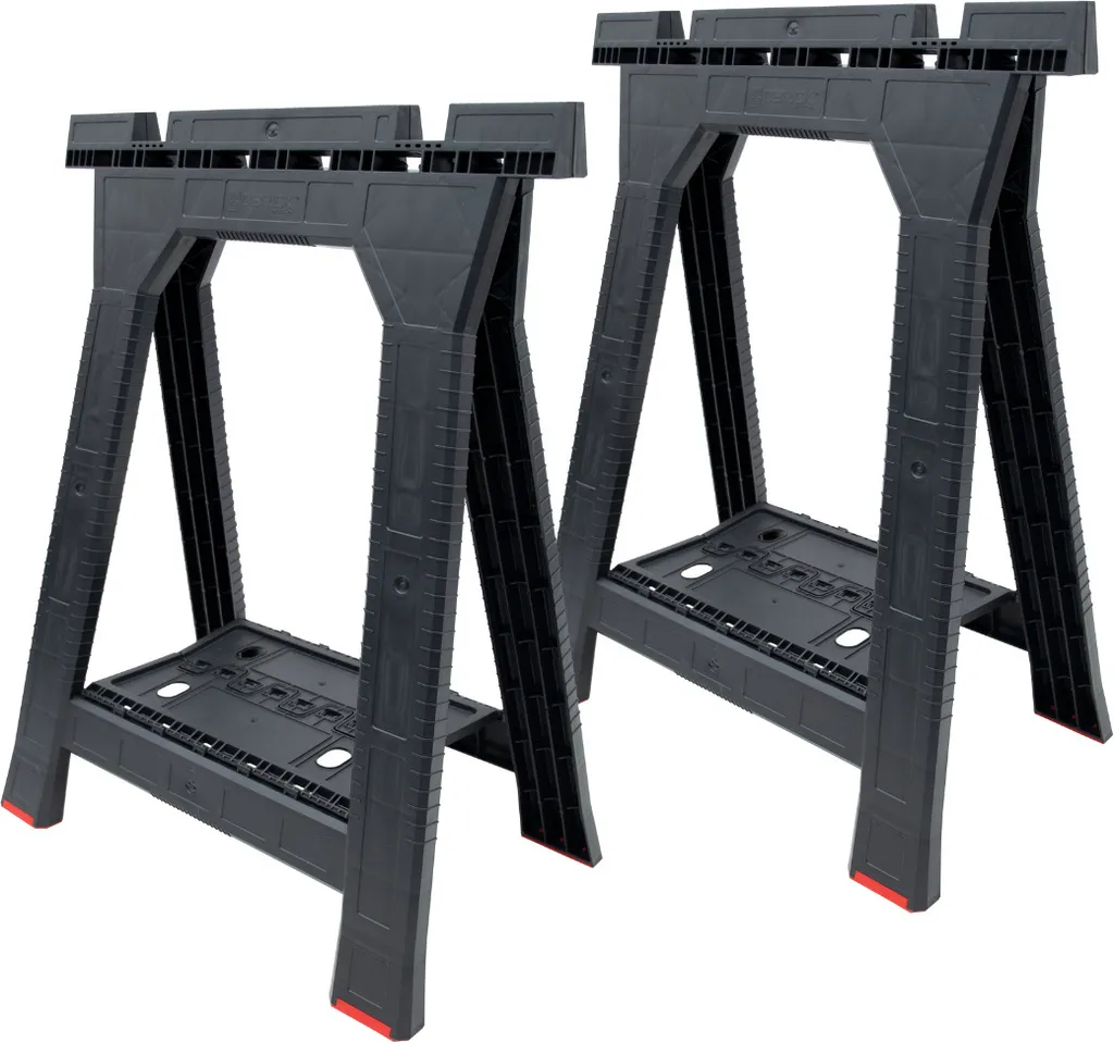 Tréteaux de chantier multifonctions QBRICK pour établi et support de sciage - 11