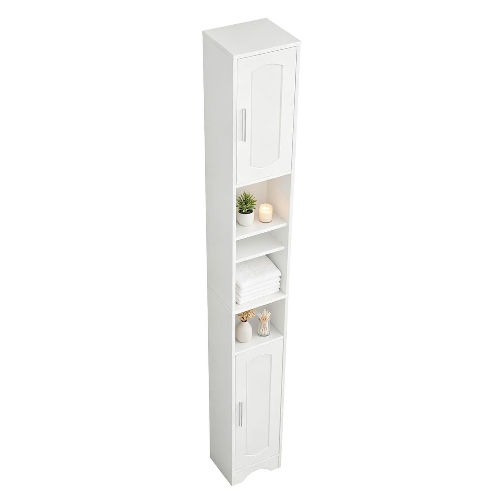 Badezimmerschrank Hochschrank Badschrank Schmal Hoch | Produktbild 