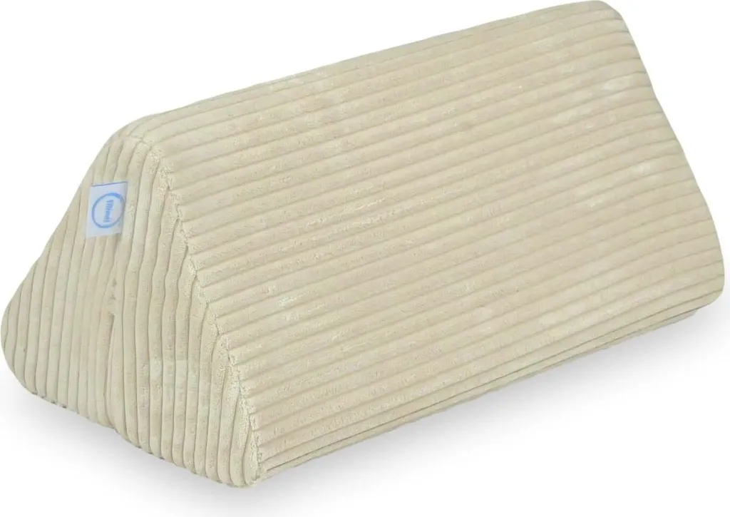 Module de jeu triangulaire en velours côtelé pour enfant coloris beige