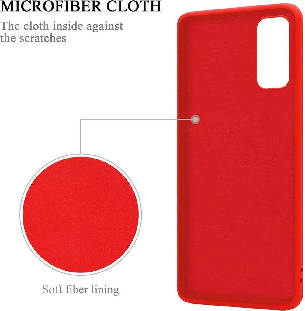 Custodia Protettiva Cadorabo per Samsung S20 FE - Rosso TPU Morbido - 6