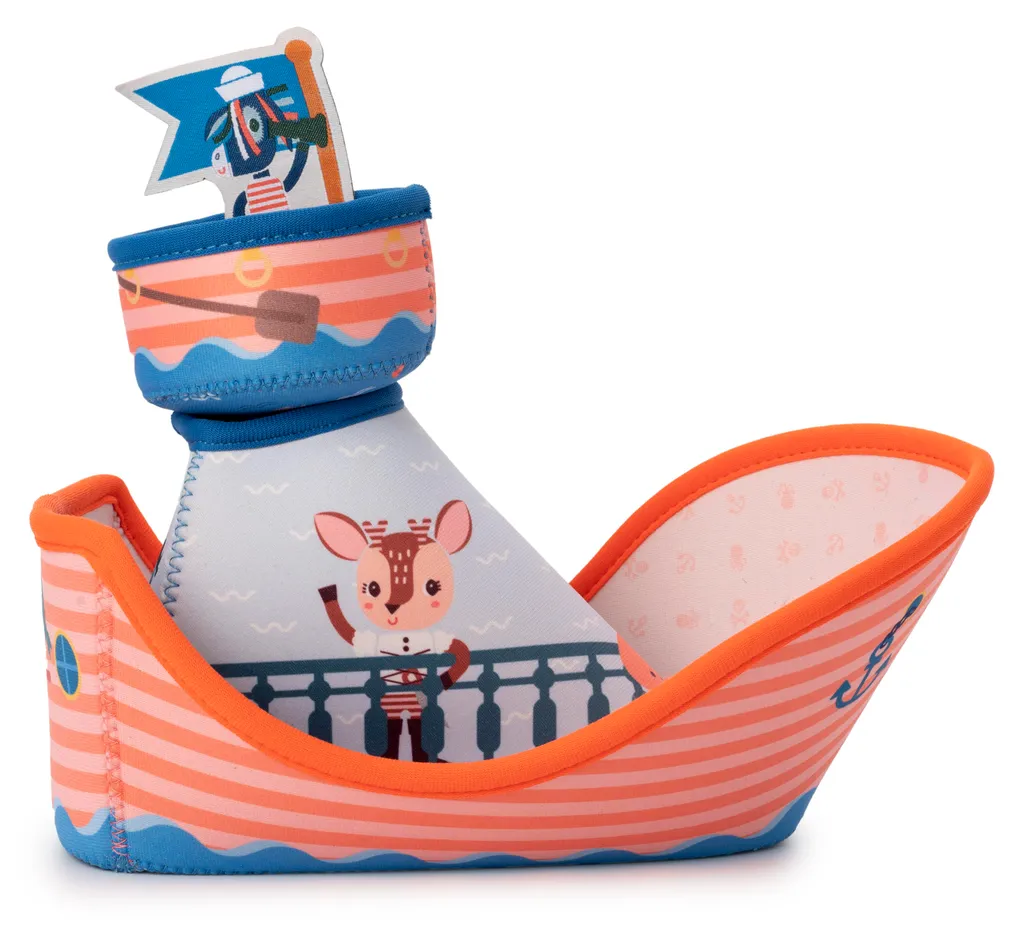 Bateau de bain Lilliputiens pour amuser bébé pendant la toilette