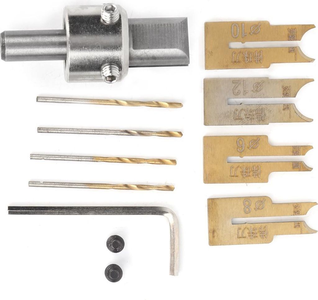 12-teiliges Set aus Fräsern für Holzbearbeitung, Oberfräsen, Zubehör, legierter Stahl