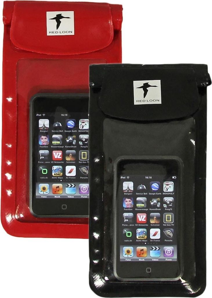 Apple iPhone 3 Red Loon Handy für Smartphone Tasche Lenkertasche wasserdicht , Farbe:Schwarz