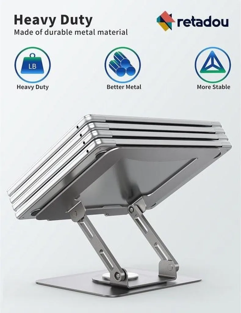 Support PC Portable Contre Douleurs Cervicales - Pivotant et Pliable - 4