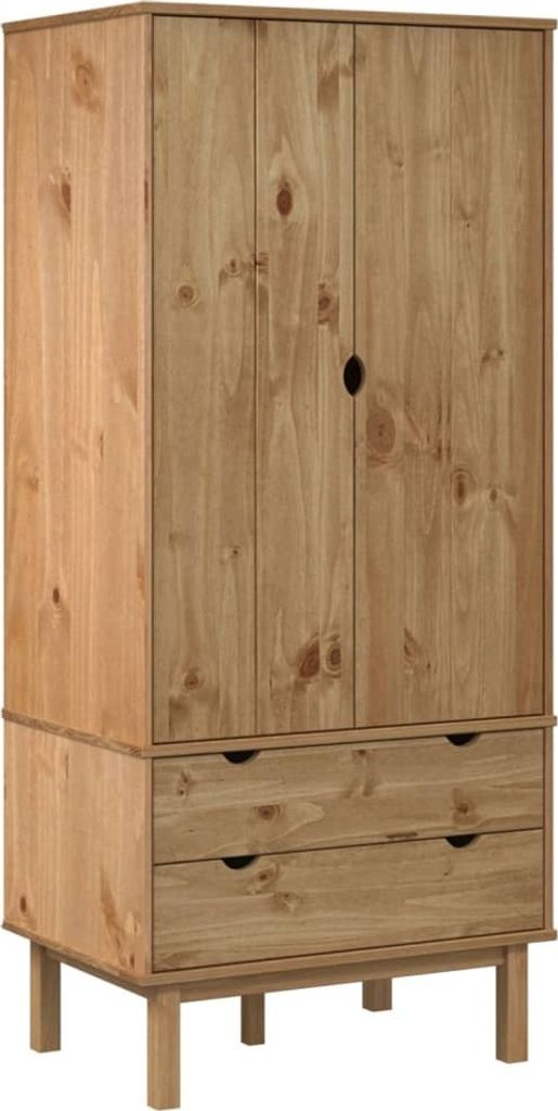 Kleiderschrank OTTA 76,5x53x172 cm Massivholz Kiefer
