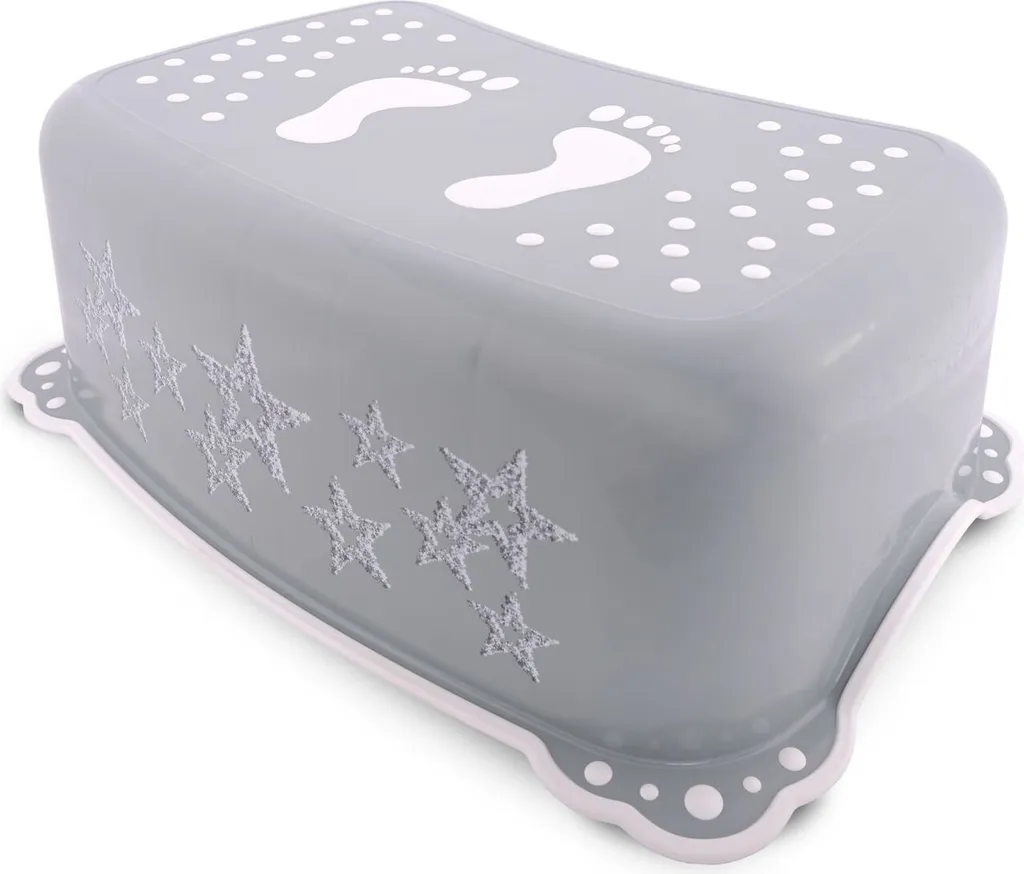 Sgabello per Bambini Lorelli Piccole Stelle Grigio Antiscivolo Sicuro
