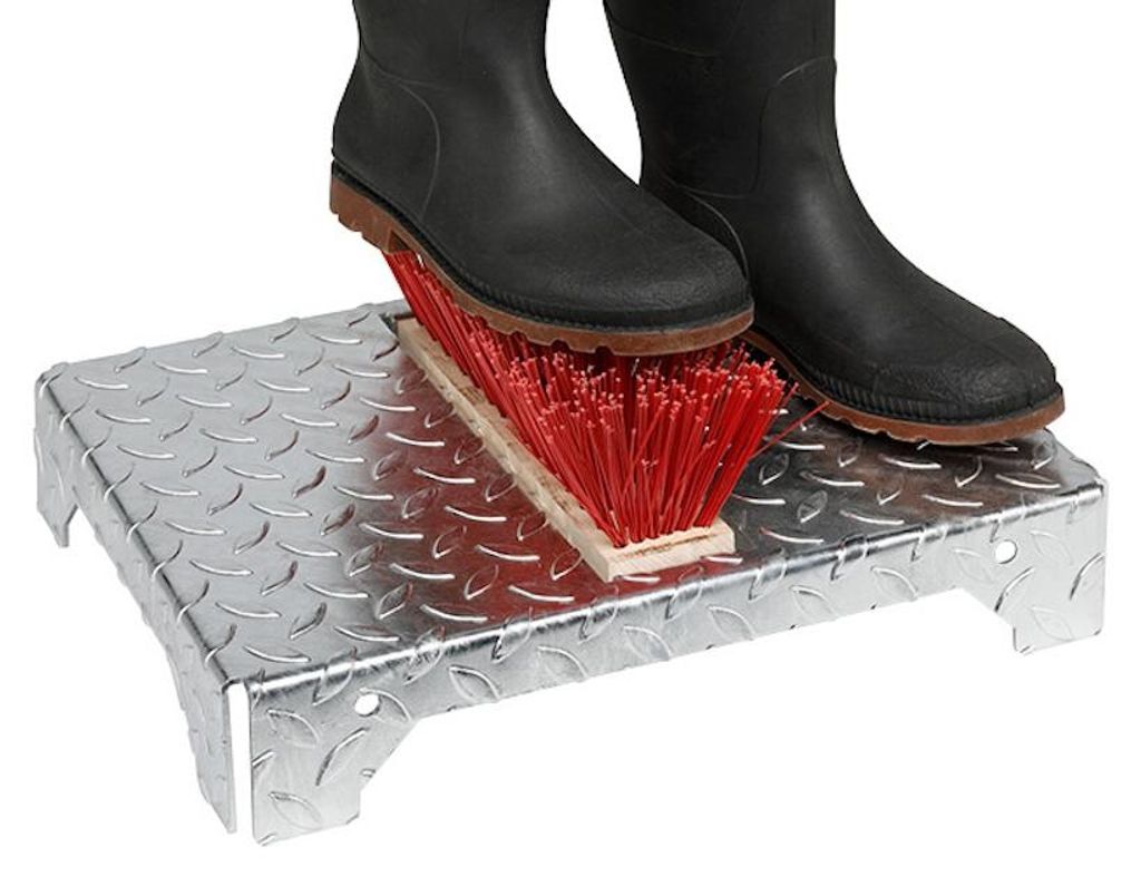 Robuster Schuhreiniger mit Bürste | HxBxT 45,5x35,5x17cm | Produktbild 