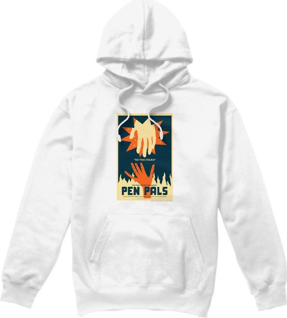 Star Trek - "The Next Generation Season 2 Episode 15" Kapuzenpullover für Herren TV7850 (XXL) (Weiß)