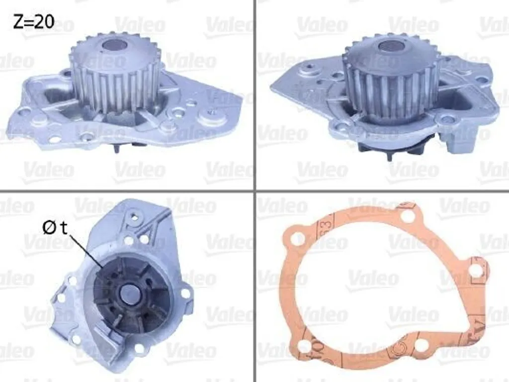 Pompe à Eau Valeo 506011 Entretien Moteur Citroën ZX N2 PA0071 Neuf