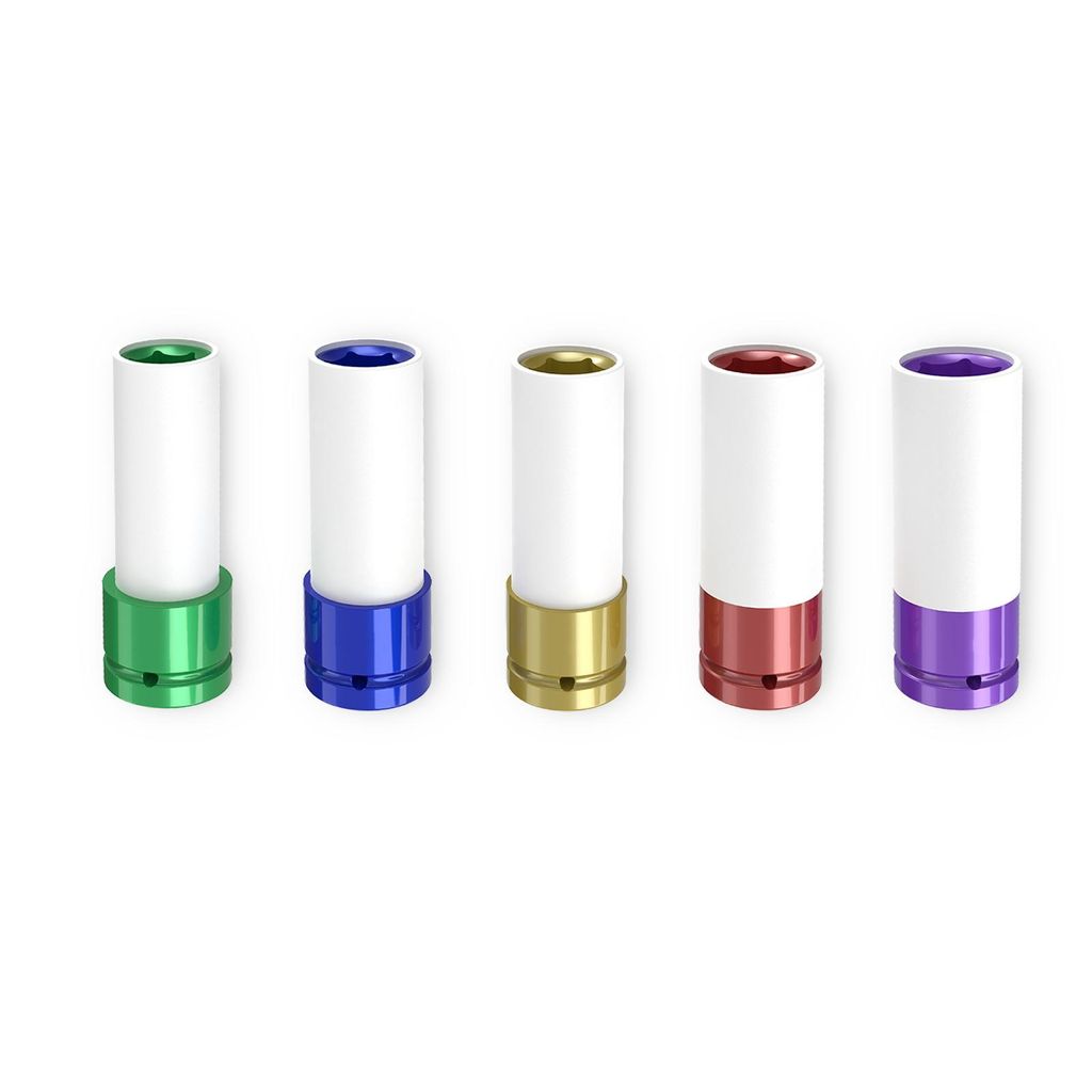 5-teiliges 1/2" Schlagschrauber-Nuss-Set für Radmuttern Produktbild 