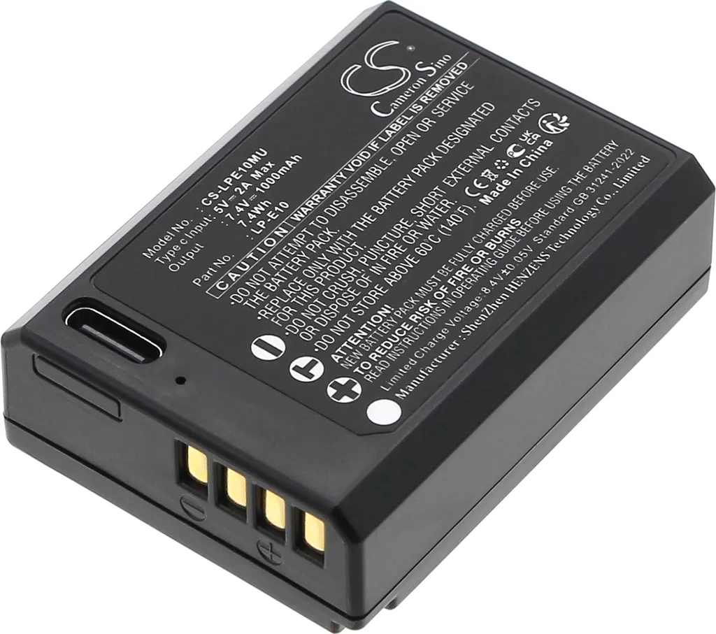 Offerta Batteria TECHTEK LP-E10 per Canon EOS 1300D 4000D Rebel T3 T6