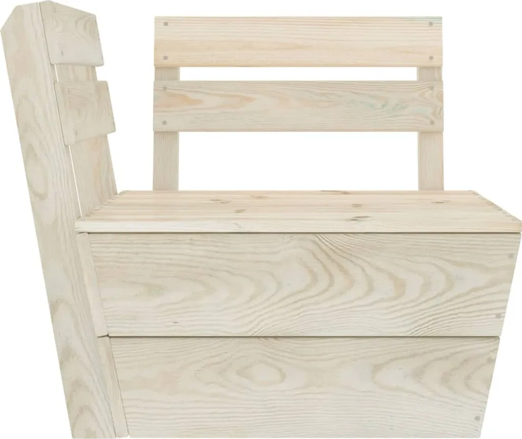 Divano pallet modulare sezione angolare Legno di abete impregnato - 2