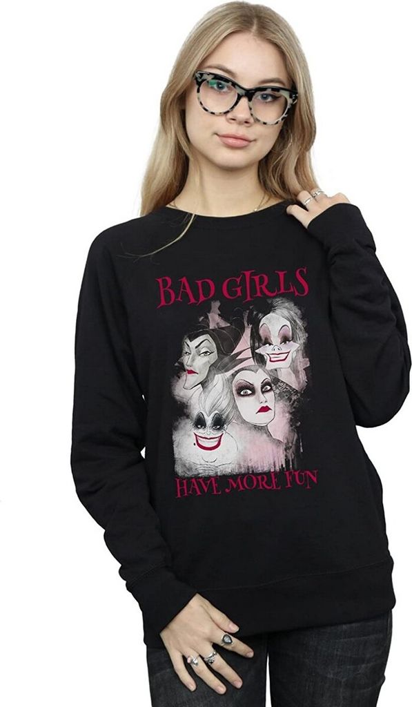 Disney - "Bad Girls Have More Fun" Sweatshirt für Damen BI1150 (XL) (Schwarz)