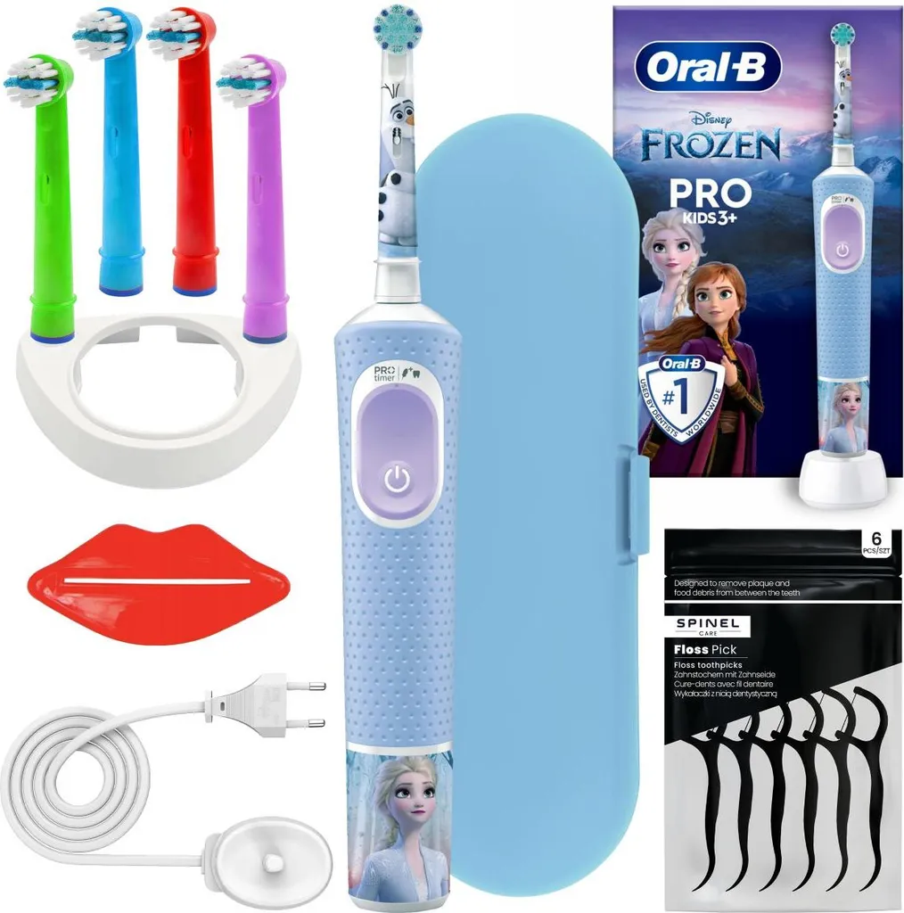 Oral-B Vitality Pro D103 Frozen + 4 Testine e Custodia | Offerta Kit