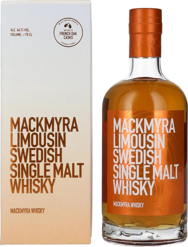 Mackmyra LIMOUSIN Swedish Single Malt Whisky 46,1% Vol. Image du produit 