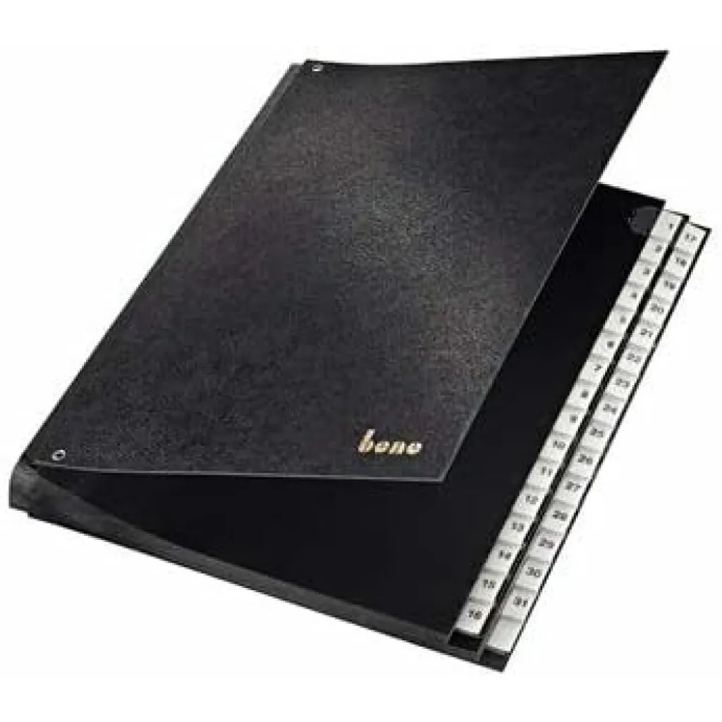 Organiseur de pupitre Bene 75400 noir pour trier le courrier 1-31