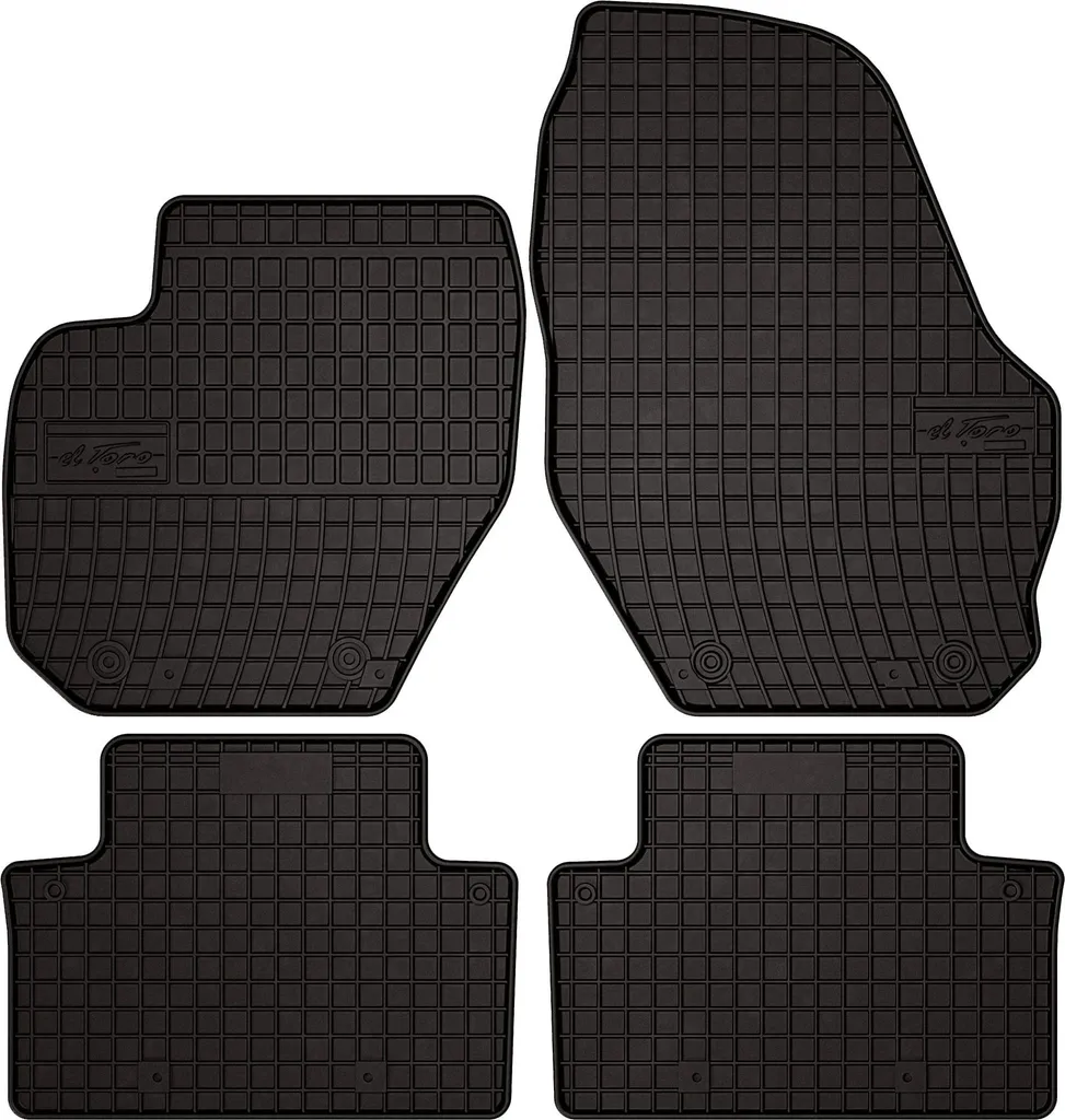 Set Tappetini Auto Gomma Volvo XC90 I | Design su Misura Nero