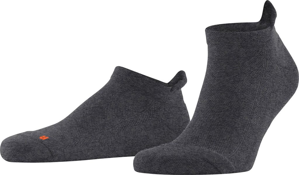 FALKE Uni Sneakersocken - Cool Kick, Socken, Polyester, einfarbig, kurz Grau 46-48