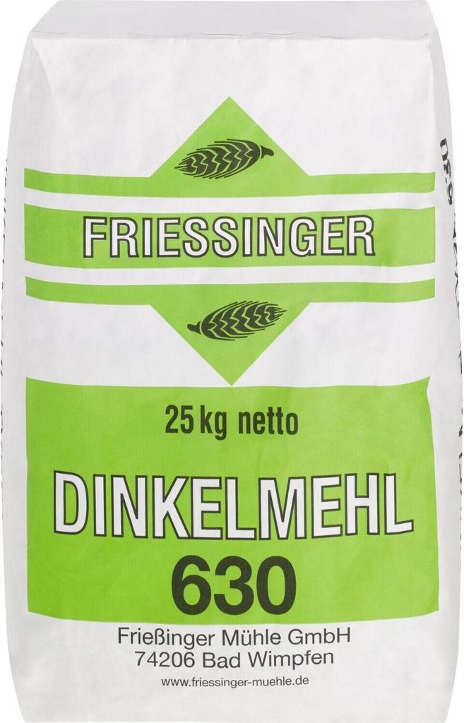 BIELMEIER Dinkelmehl T630 25kg Friessinger Produktbild 