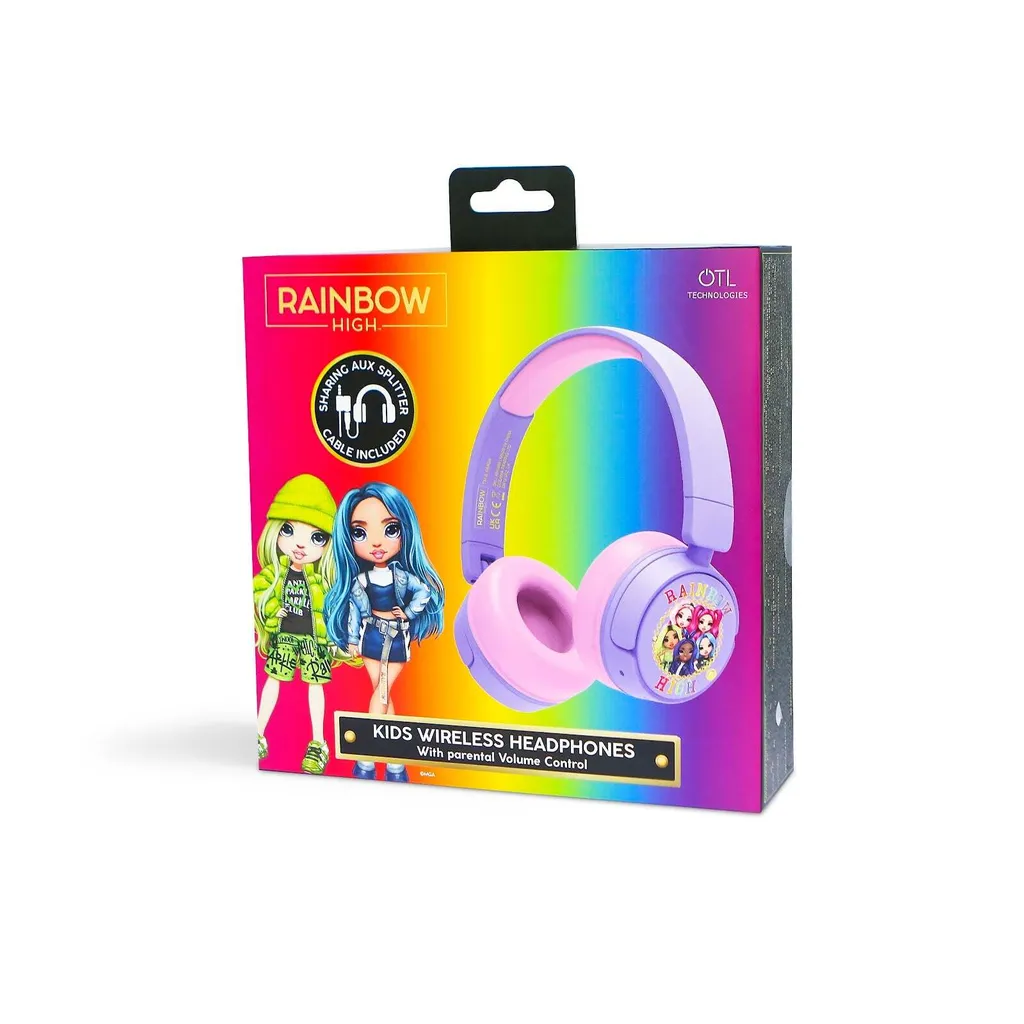 Rainbow High Junior Casque Bluetooth pour Enfant Rose avec Arceau Réglable - 4
