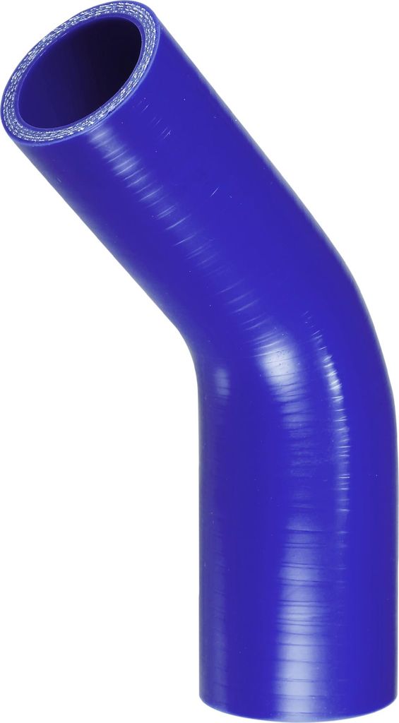 1 Stück 38-45mm 1,50"-1,77" ID 102mm 4,02" Länge 45 Grad blau Autosilikonschlauch Kühlmittelschlauch Universal