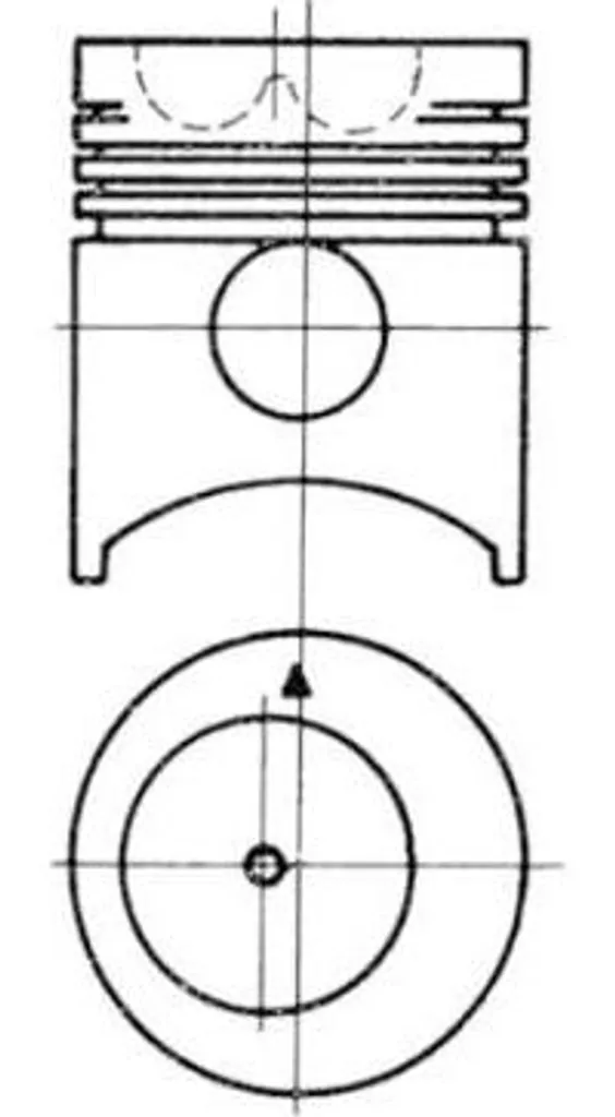 Piston KOLBENSCHMIDT 91005700 OE 12166672 pour 206 et Interstar