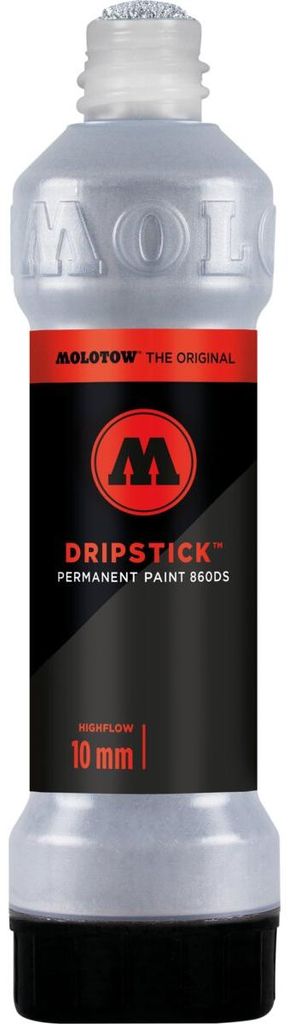 Dripstick Permanent Paint 860DS 70ml, chrom, Squeeze Bottle Packung mit 6 Stück