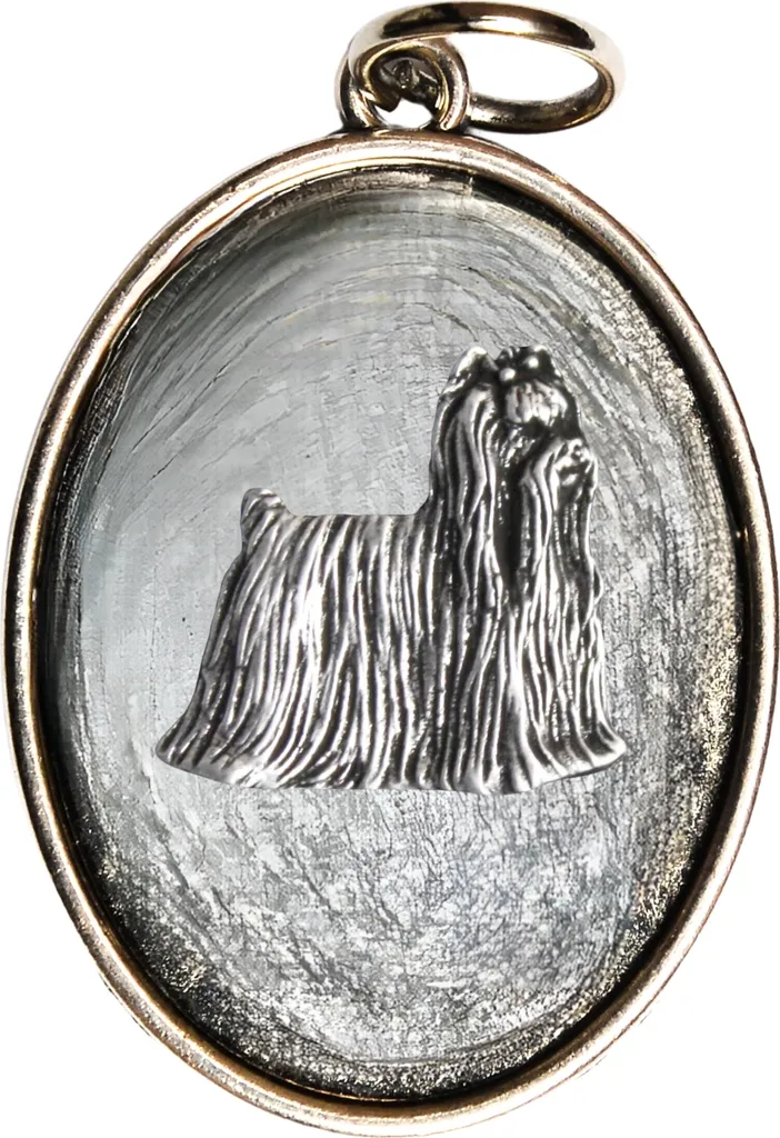 Ciondolo Yorkshire Terrier Art-Dog Argentato - Regalo Donna Yorkie