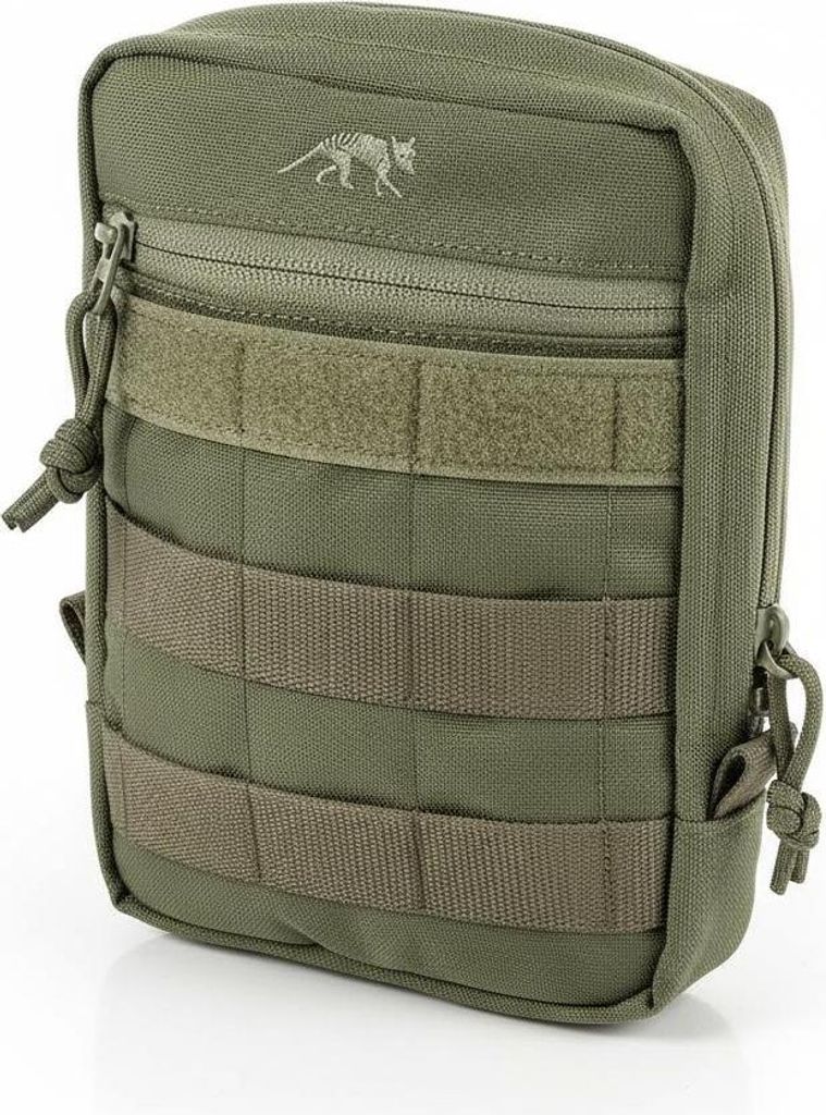 Tasmanian Tiger TT Tac Pouch 5 Rucksack Zusatz-Tasche für Zubehör EDC, Molle-kompatibel, incl. Regenhülle, 20 x 15 x 5 cm (Oliv)