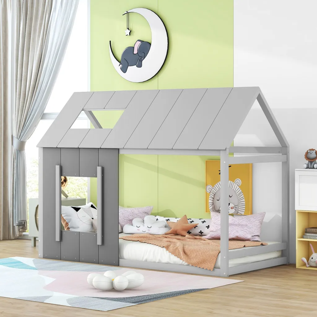 Lit Cabane 90x200 Anti-Chute : Fini les Peurs de Tomber du Lit Enfant