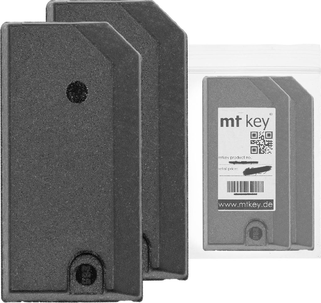 2X Auto Schlüssel Transponder Wegfahrsperre Texas CRYPTO 4D / Typ: ID64 4D64 (ID4D64) / Material: Karbon (T8) / programmierbar