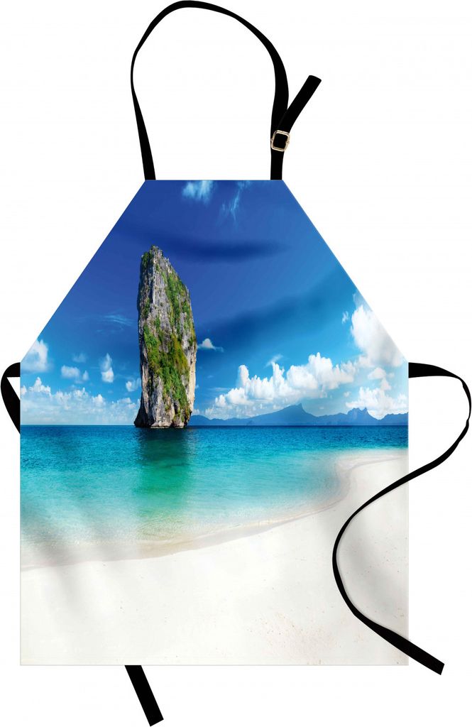 ABAKUHAUS Insel Kochschürze, Großer hoher Poda Cliff Rock im Meer in der asiatischen Küstenlinien-exotischen Ferien-Szene, Höhenverstellbar Mas...