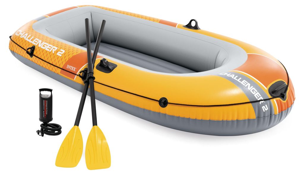 INTEX 66312NP Schlauchboot Challenger 2 Set mit Pumpe und Produktbild 