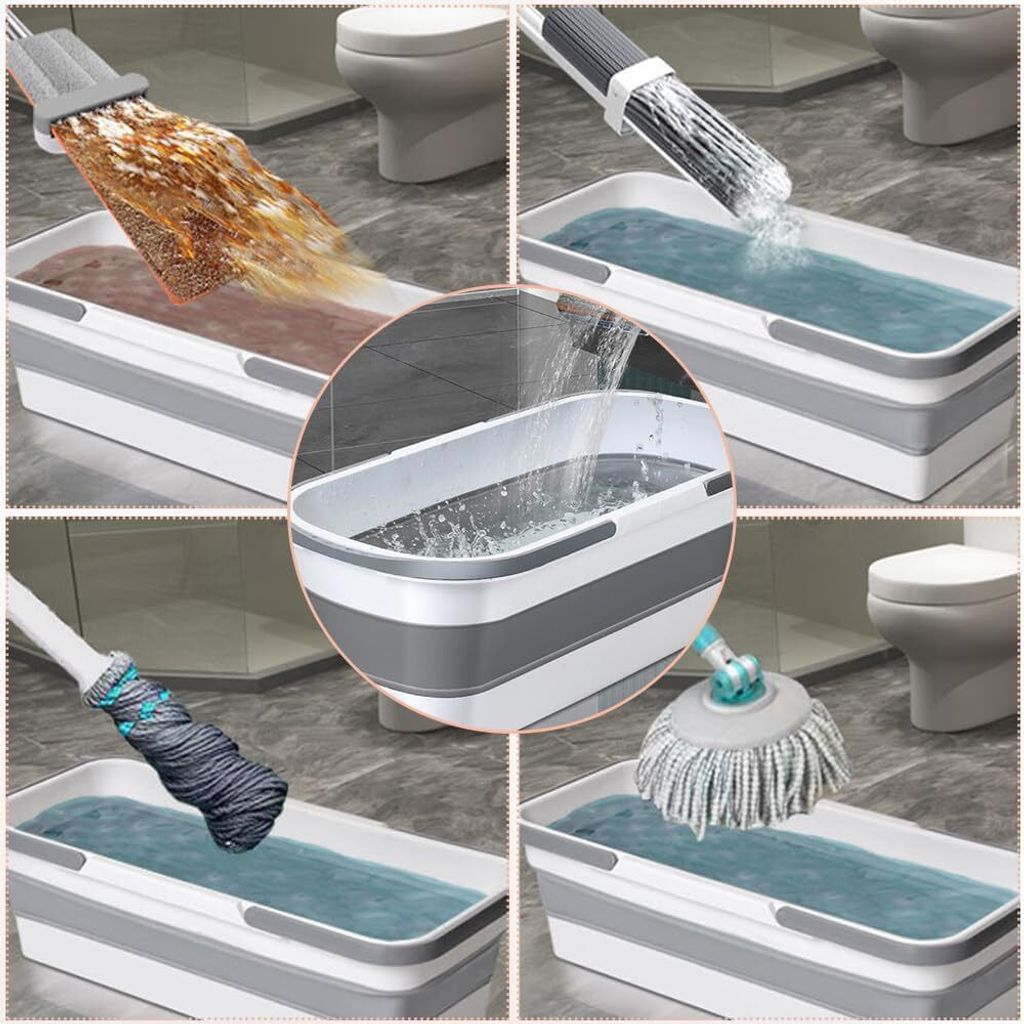 Velký plochý kbelík na mop, plochý kbelík na mop, kbelík na Obrázek produktu 5