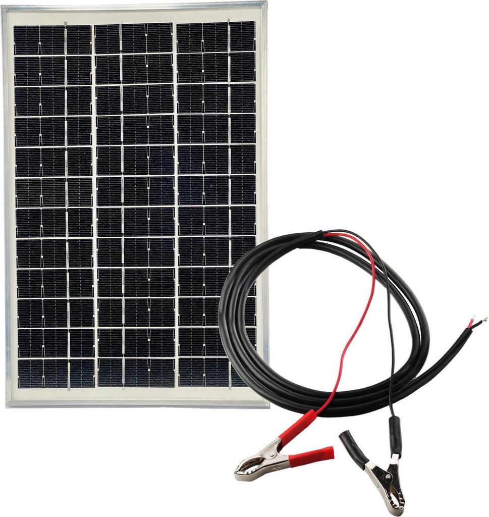 Solarmodul 5W Solarpanel Solarzelle 12V P5 mit Kabel Produktbild 