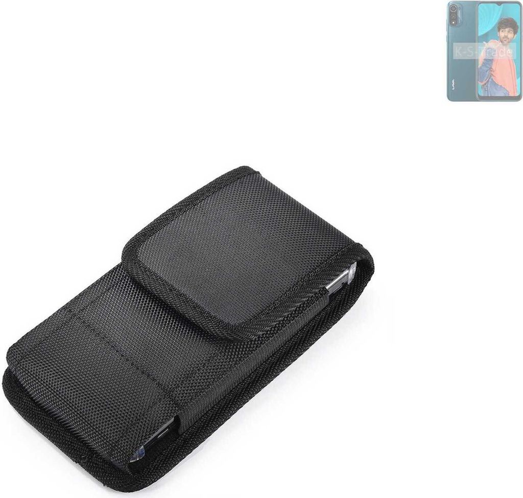 Holster Gürteltasche kompatibel mit Lava X3 Holster Gürtel Tasche wasserabweisend Handy Hülle Schutz Hülle Outdoor schwarz K-S-Trade