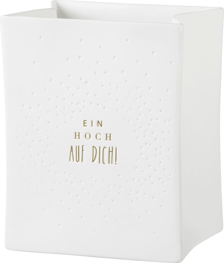 Räder Porzellanlichttüte Ein Hoch auf Dich 8x6x10cm Zdjęcie produktu 