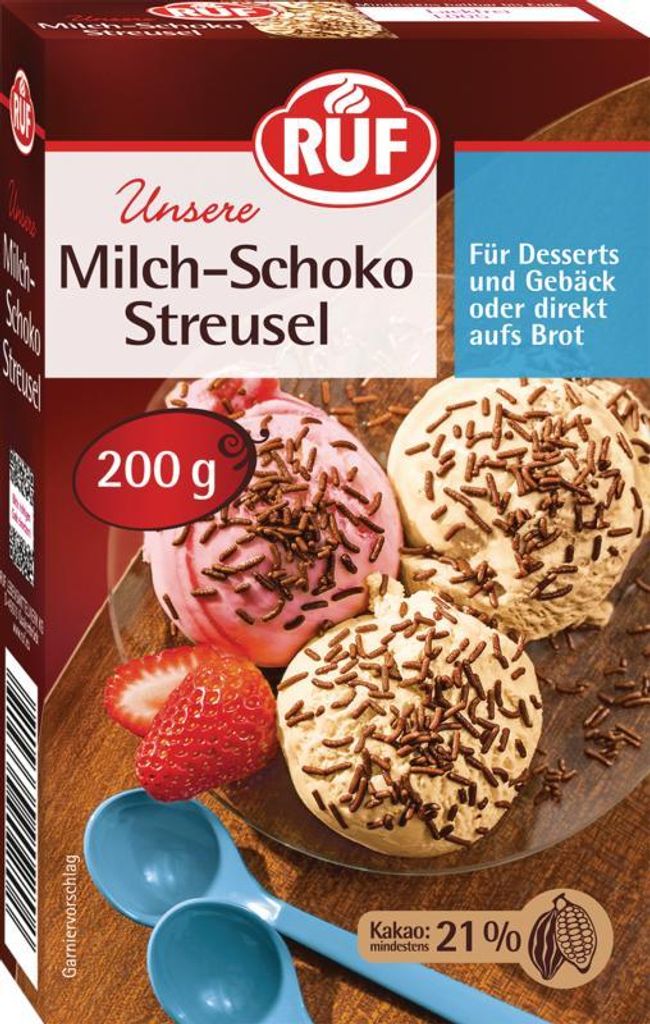 RUF Milch Schoko Streusel 200g Produktbild 