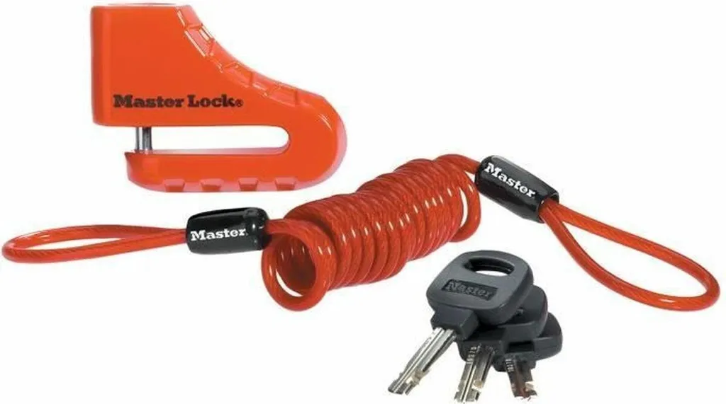 Antivol bloc disque moto Master Lock 8303EURDPS en acier 80mm