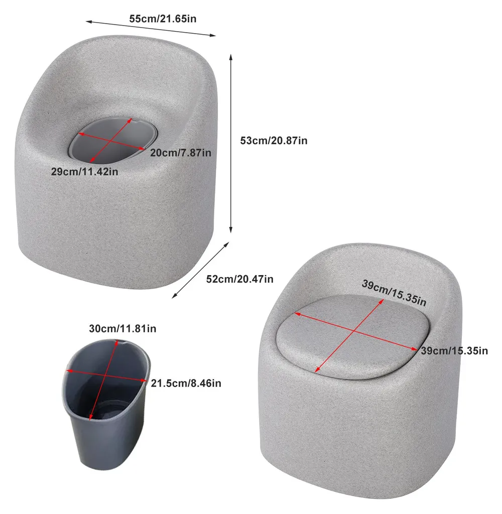 Chaise de douche anti-glisse en EPP, solution toilettes pour mobilité - 18