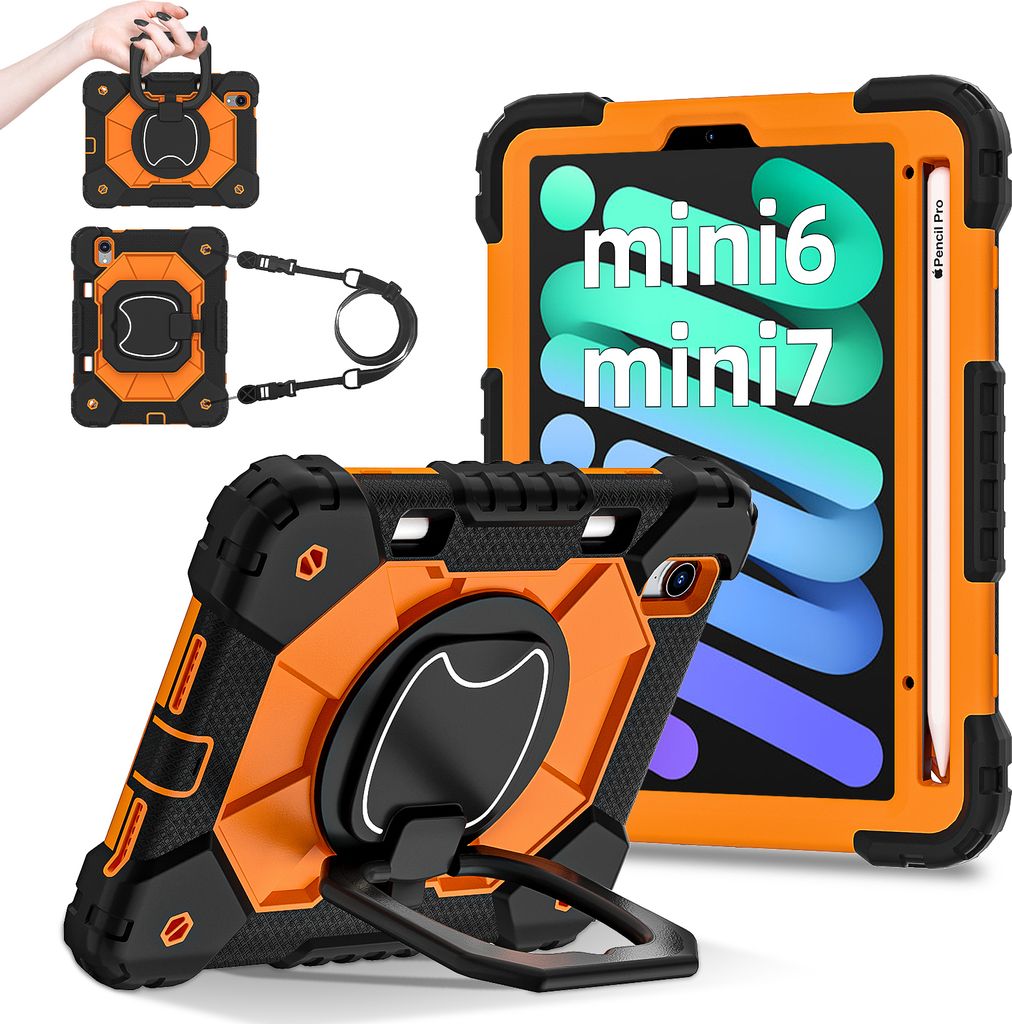 Custodia Per Apple IPad Mini Custodia Antiurto In Schiuma EVA Per IPad Mini 1-6 - Con Manico, Per Bambini, Robusta E Colorata Custodia Bambini IPad Mini
