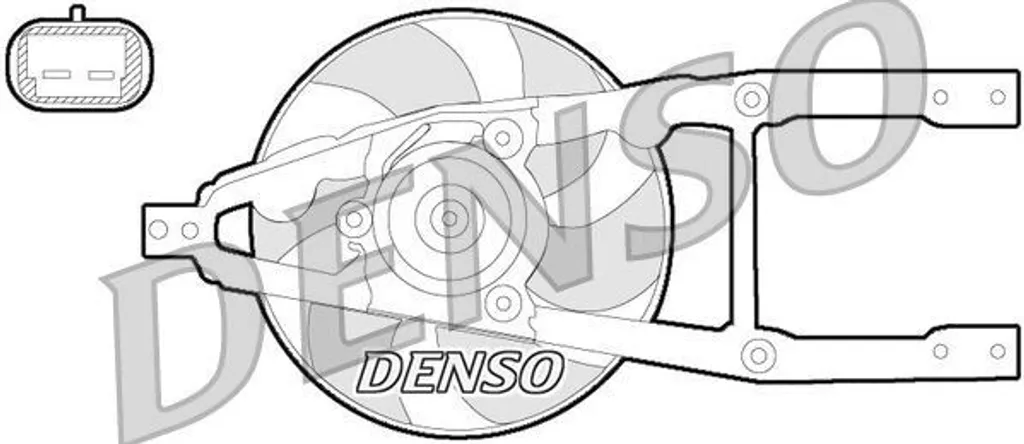 Ventilateur radiateur Seicento : refroidissement moteur DENSO DER09055