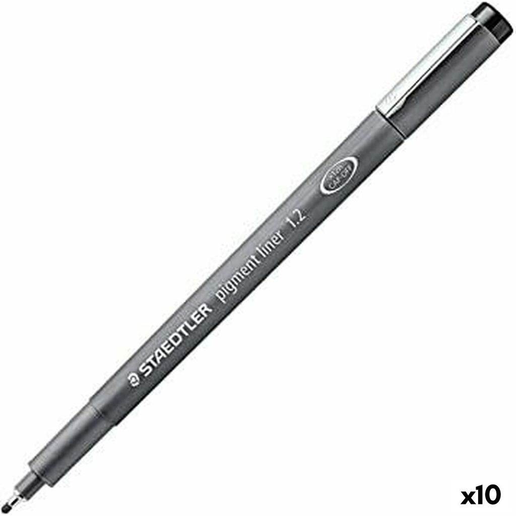 Staedtler Pigment Liner 308. Schreibfarben: Schwarz, Punkttyp: Fein, Produktfarbe: Schwarz, Grau. Menge pro Packung: 1 Stück(e)