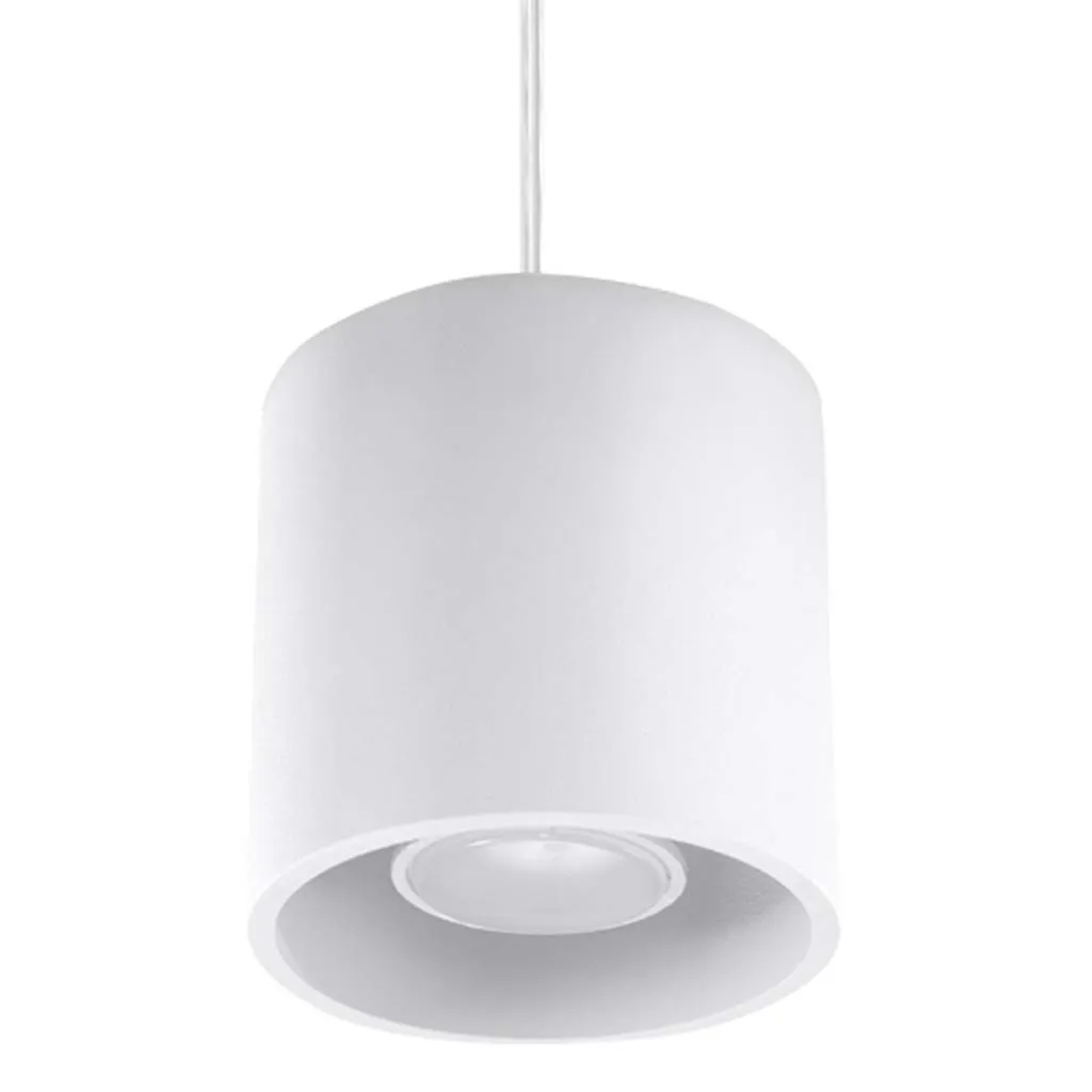 Lampada Cilindrica Sospesa ORBIS 1 Sollux Bianco GU10 | Illuminazione LED
