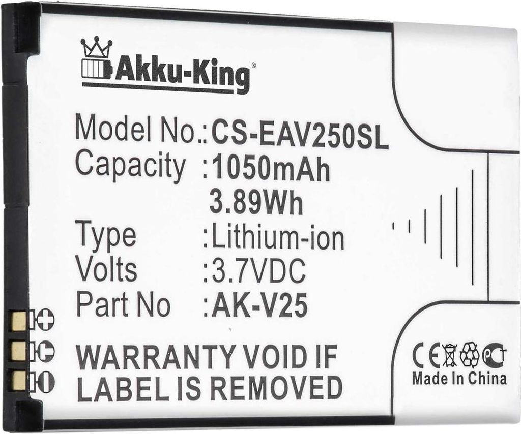 Akku kompatibel mit Emporia AK-V27 - Li-Ion 1050mAh - Simplicity, V27, AK-V27-BC