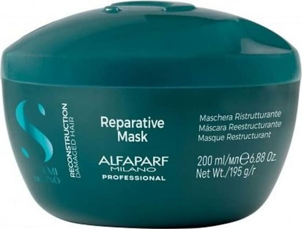 Alfaparf Milano - Semi Di Lino Reparative Mask - Regenerierende Haarmaske für geschädigtes Haar 200ml